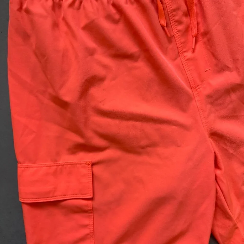 🔥 4 for $20 DEAL 🔥 Hurley Cargo Swim Shorts XXL 18/20 Coral Orange Boardshorts
